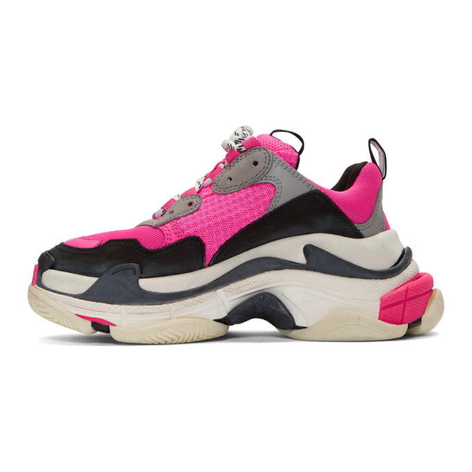BALENCIAGA BALENCIAGA PINK TRIPLE S SNEAKERS