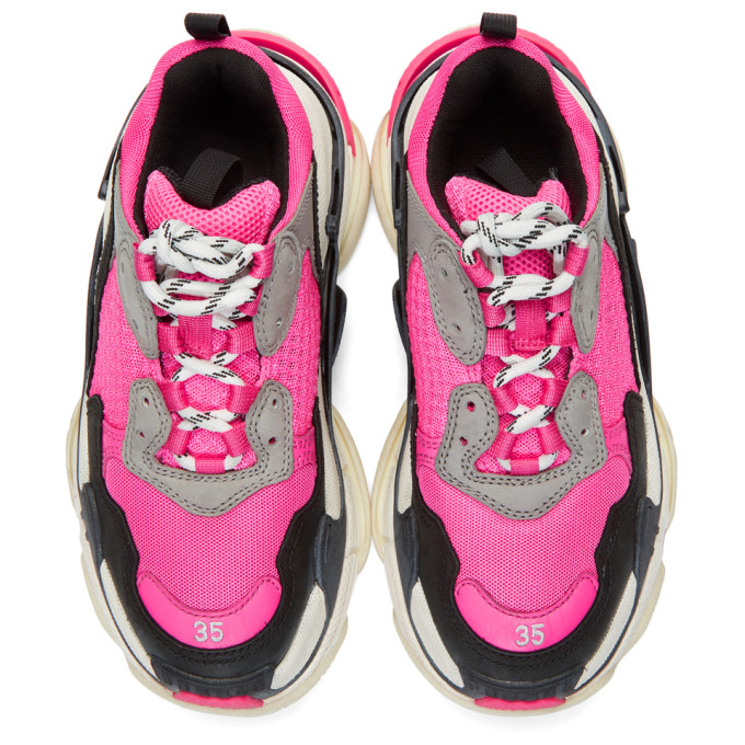 BALENCIAGA BALENCIAGA PINK TRIPLE S SNEAKERS