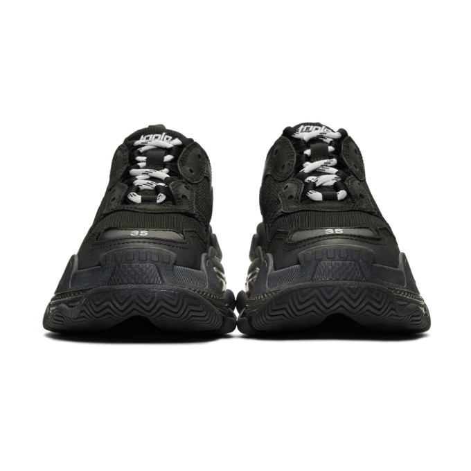 BALENCIAGA BLACK TRIPLE S SNEAKERS