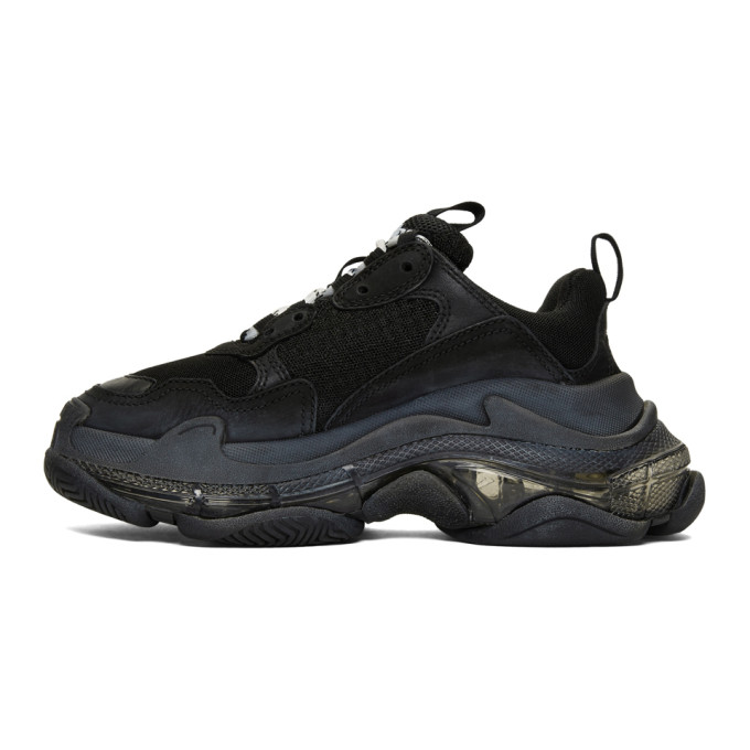 BALENCIAGA BLACK TRIPLE S SNEAKERS