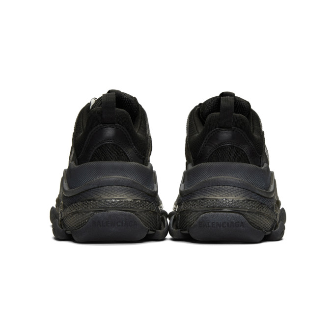 BALENCIAGA BLACK TRIPLE S SNEAKERS