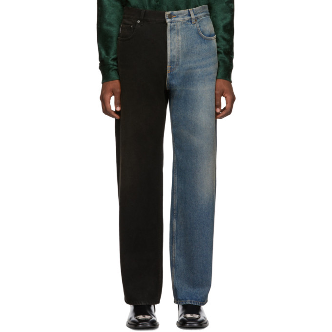 balenciaga two tone jeans