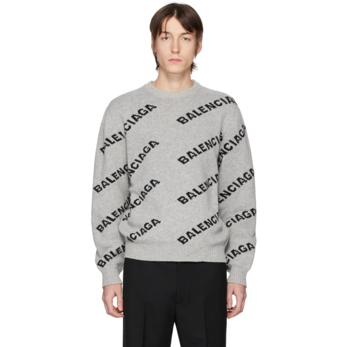 balenciaga sweater grey