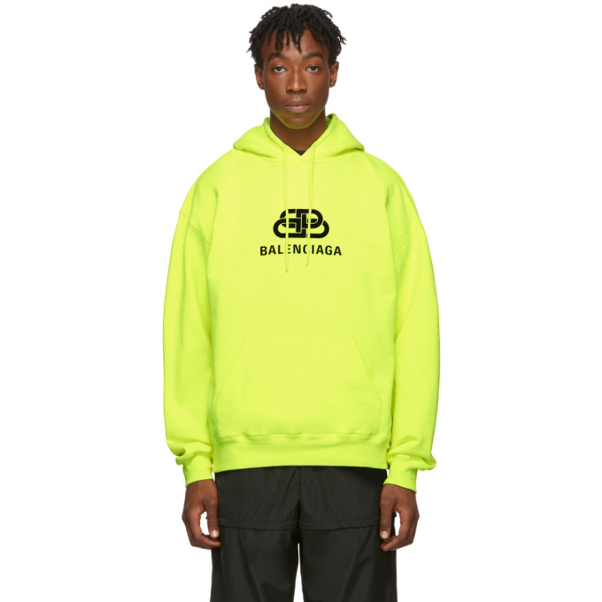 balenciaga oversized hoodie yellow