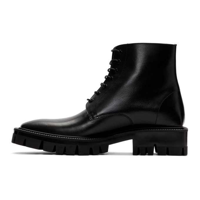BALENCIAGA Black Outdoor Rim Boots