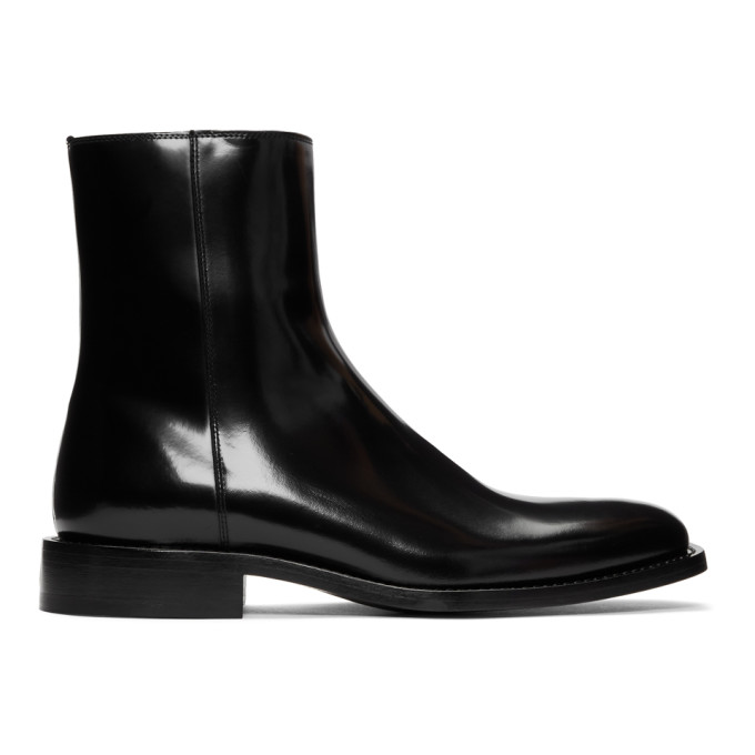 balenciaga black and white boots