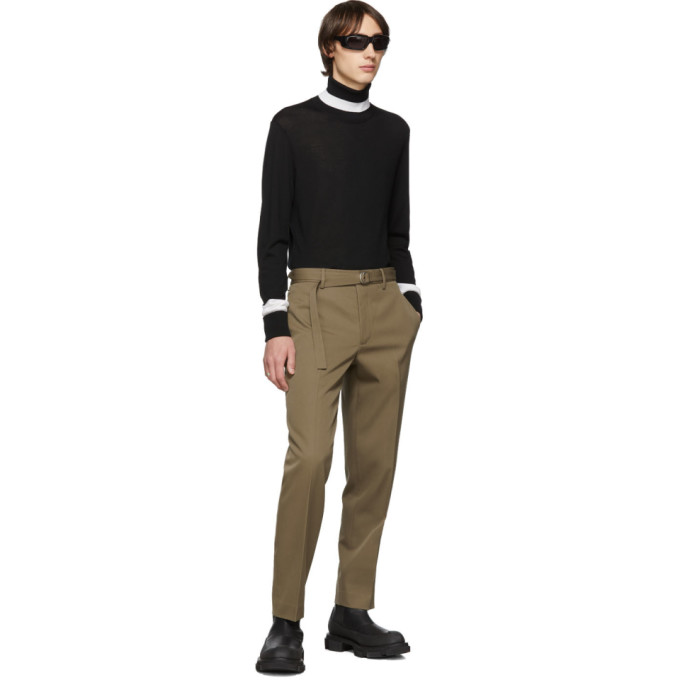 NEIL BARRETT NEIL BARRETT BLACK WOOL KNIT TURTLENECK