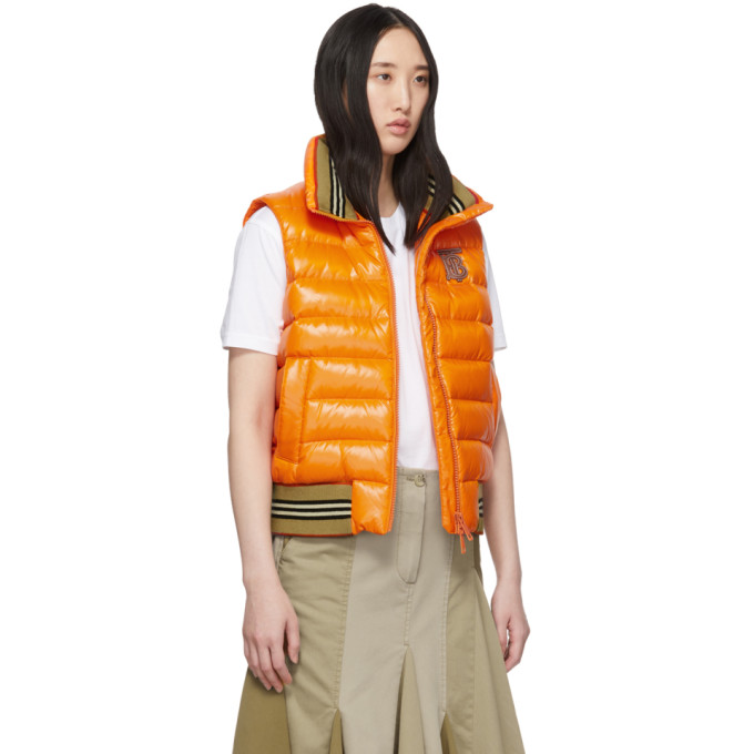 BURBERRY BURBERRY ORANGE DOWN HESSLE VEST