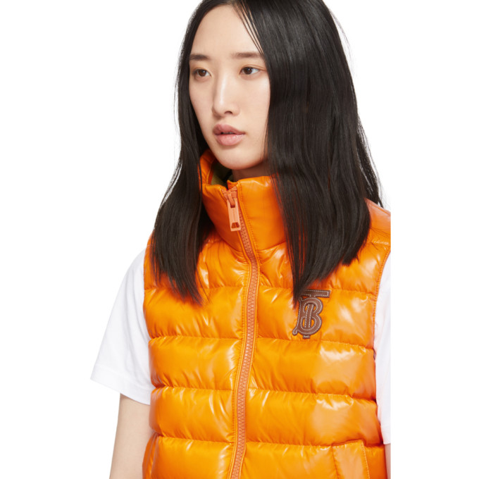 BURBERRY BURBERRY ORANGE DOWN HESSLE VEST