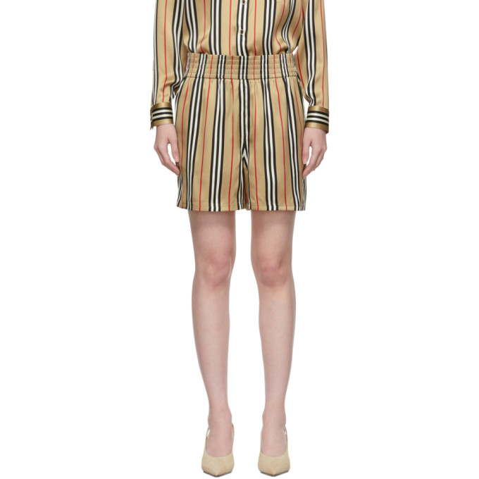 BURBERRY BEIGE SILK MARSETT SHORTS