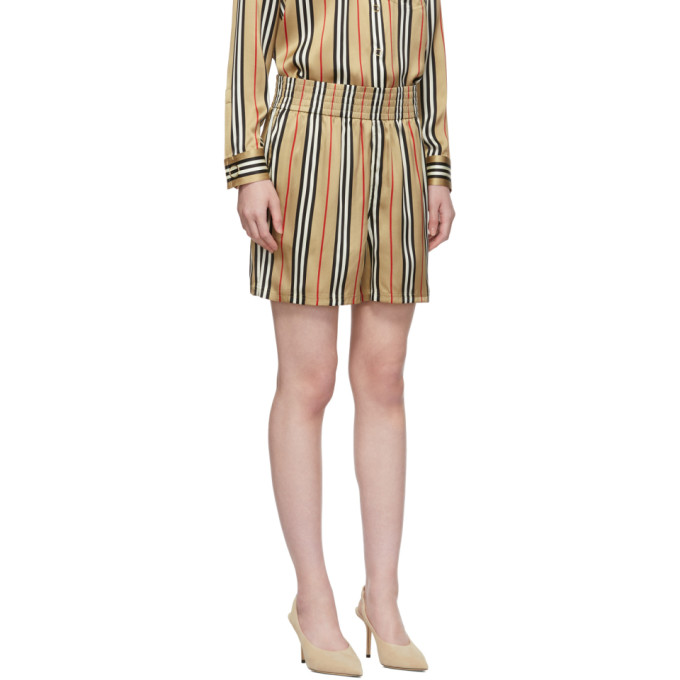 BURBERRY BEIGE SILK MARSETT SHORTS