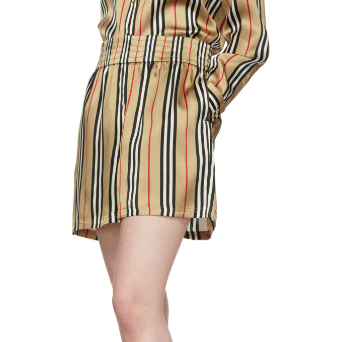 BURBERRY BEIGE SILK MARSETT SHORTS