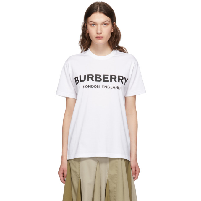 BURBERRY BURBERRY WHITE CARRICK T-SHIRT