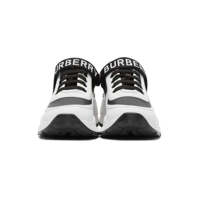BURBERRY BURBERRY BLACK AND WHITE RONNIE M SNEAKERS