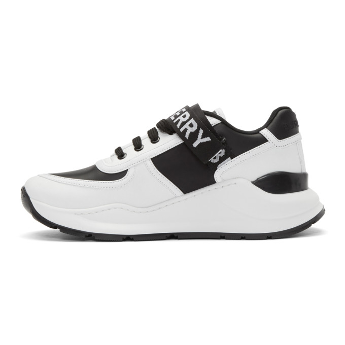 BURBERRY BURBERRY BLACK AND WHITE RONNIE M SNEAKERS