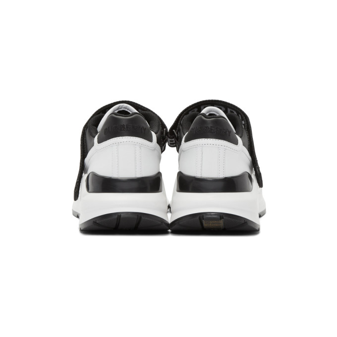 BURBERRY BURBERRY BLACK AND WHITE RONNIE M SNEAKERS