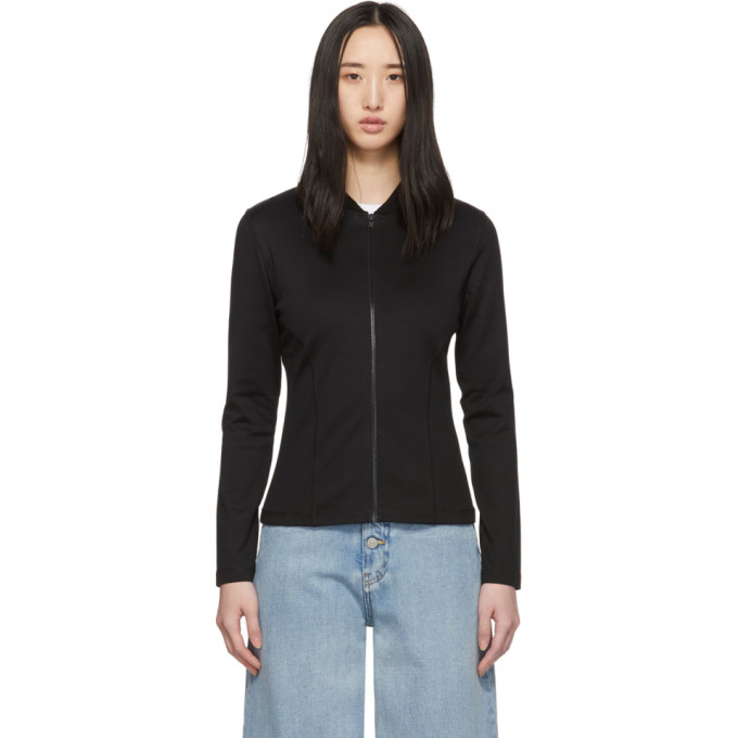 Click to view more detailed imagery on our partner's website Kenzo Logo Zipped Jacket In 99 Black