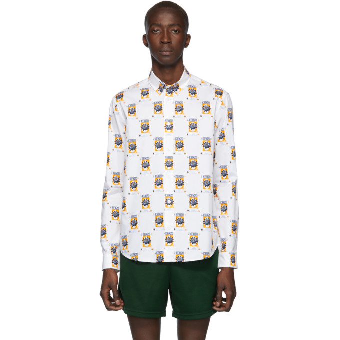 Click to view more detailed imagery on our partner's website Kenzo Hemd Mit Print In 01 White