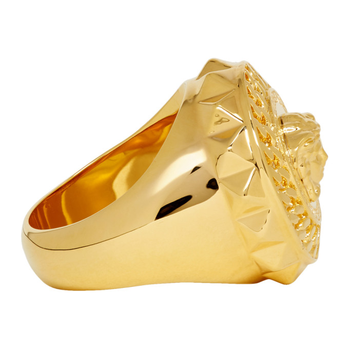 VERSACE VERSACE GOLD MEDUSA SIGNET RING