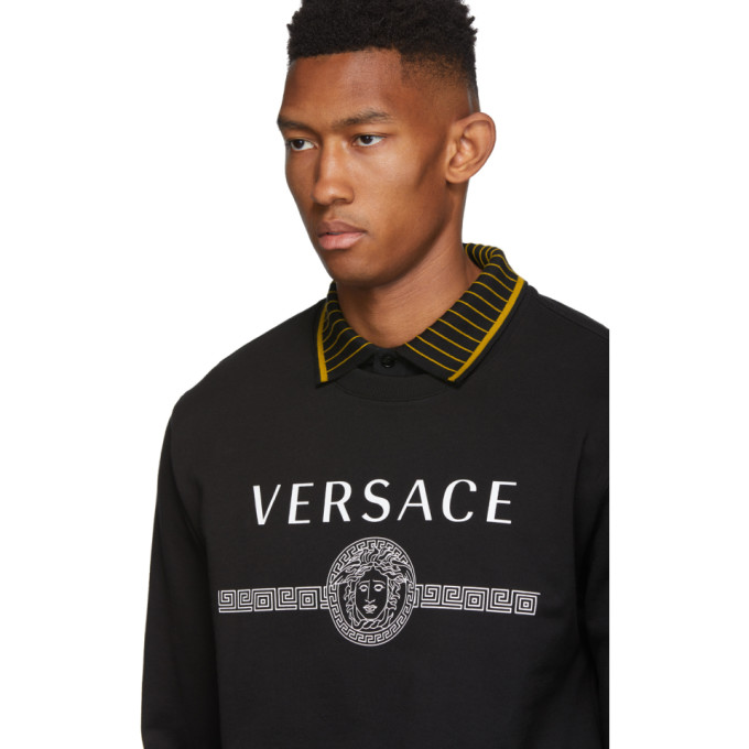 VERSACE VERSACE BLACK MEDUSA SWEATSHIRT