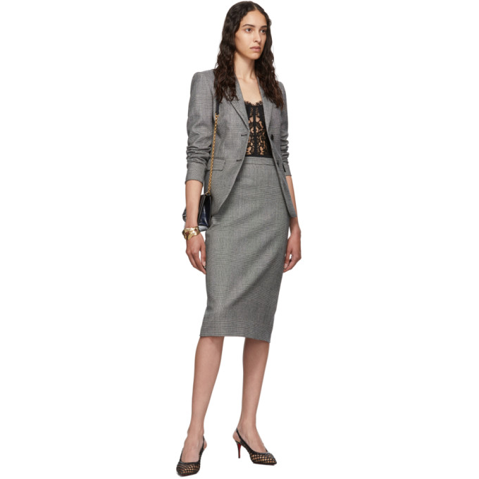 ALTUZARRA ALTUZARRA BLACK AND WHITE FENICE BLAZER