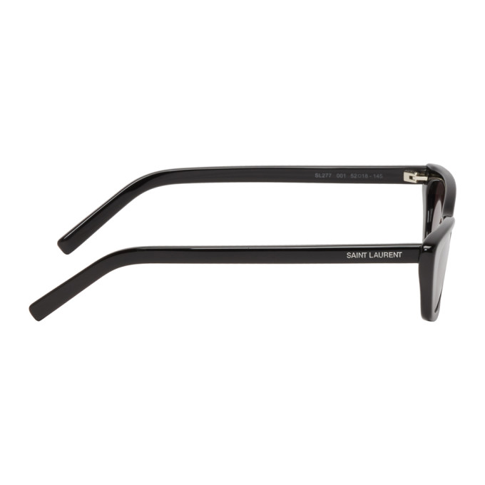 SAINT LAURENT SAINT LAURENT BLACK NARROW CAT-EYE SUNGLASSES