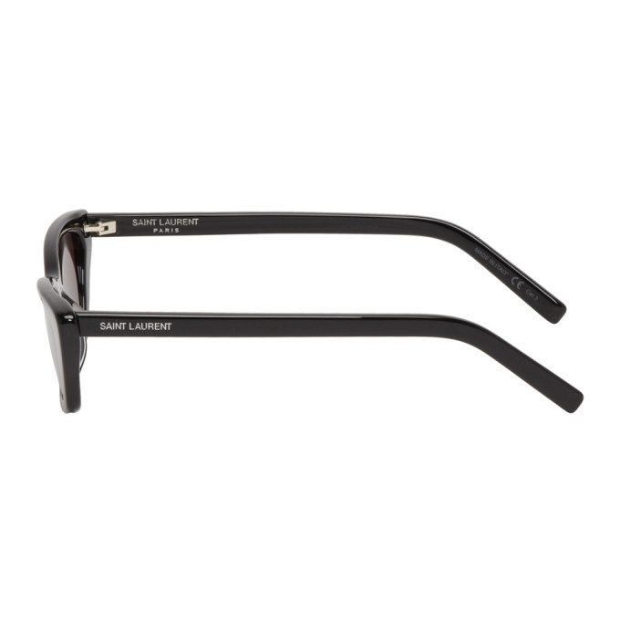 SAINT LAURENT SAINT LAURENT BLACK NARROW CAT-EYE SUNGLASSES