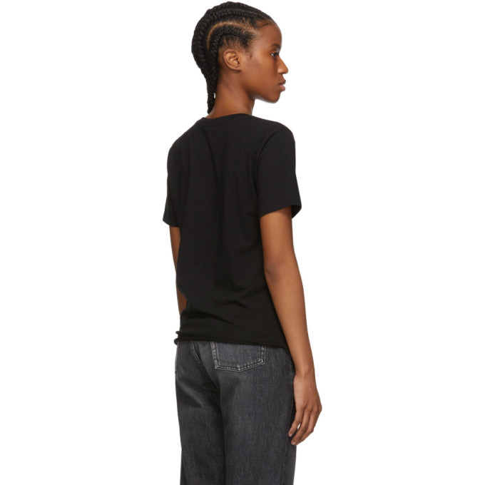 SAINT LAURENT SAINT LAURENT BLACK LIGHT BEAM T-SHIRT