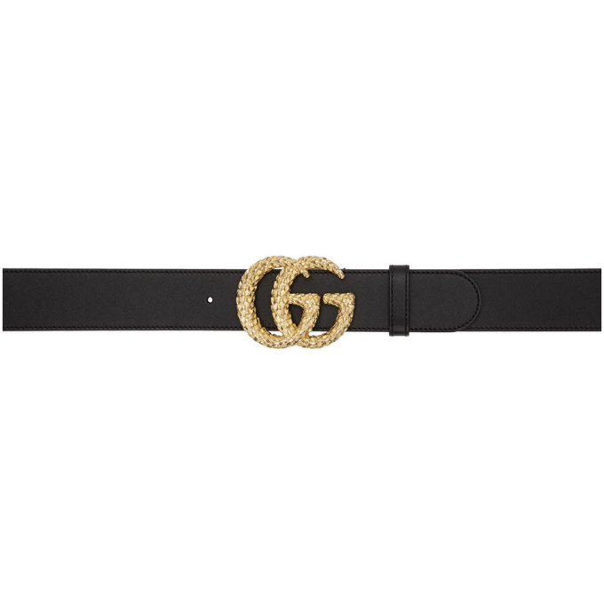 gucci black women's belt