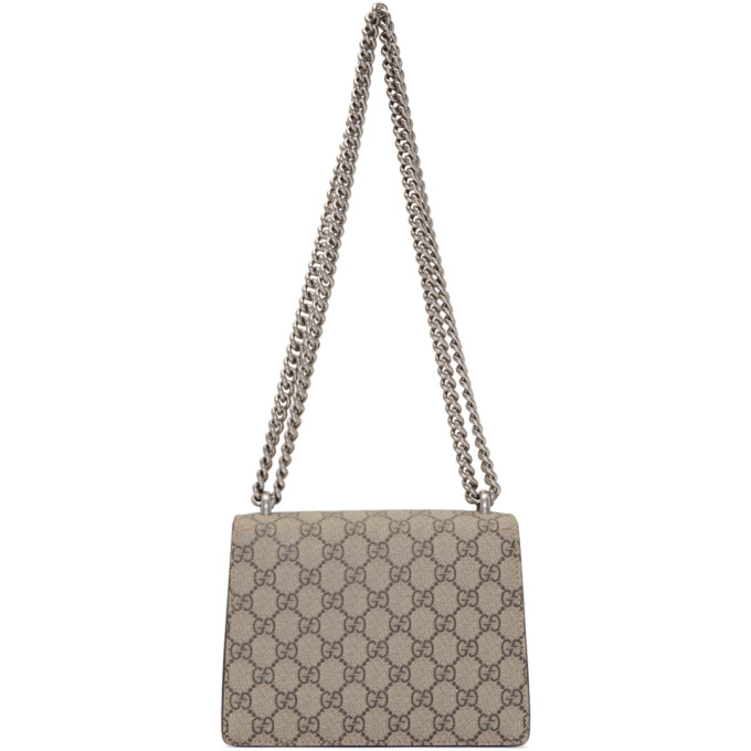 Gucci Mini Dionysus Gg Supreme Shoulder Bag, Ebony/Taupe In 8642 Beige Ebony Tau | ModeSens