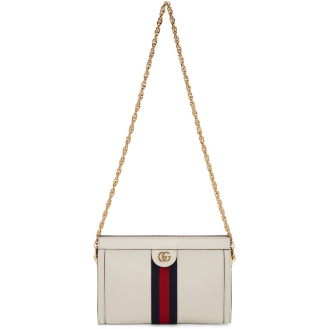 GUCCI WHITE SMALL OPHIDIA BAG