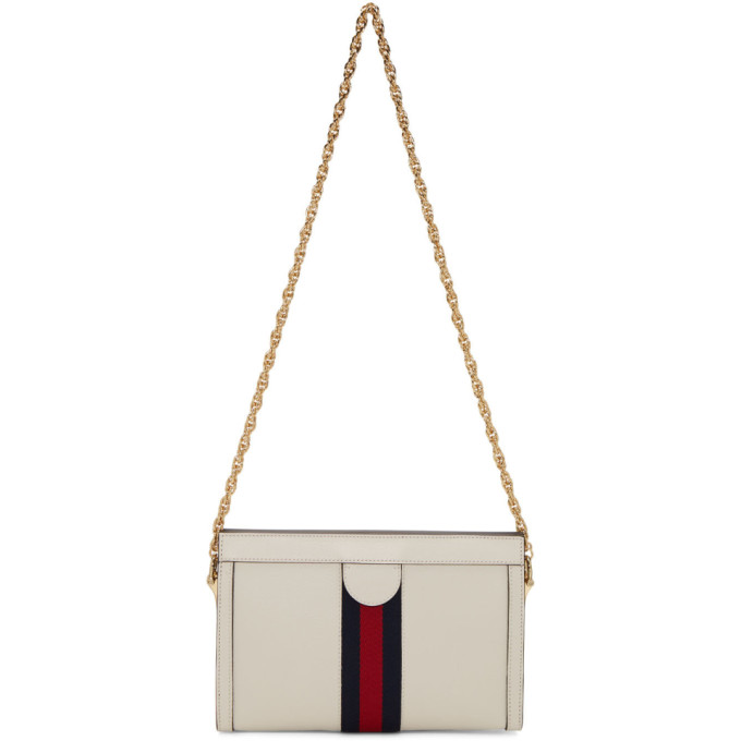 GUCCI WHITE SMALL OPHIDIA BAG