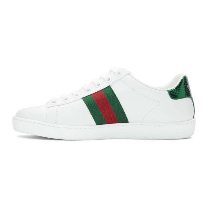 GUCCI White New Ace Sneakers