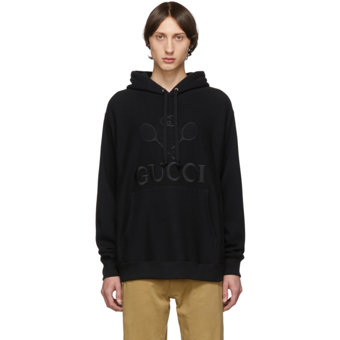 GUCCI BLACK TENNIS CLUB HOODIE