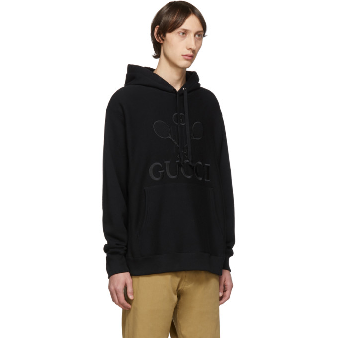 GUCCI BLACK TENNIS CLUB HOODIE