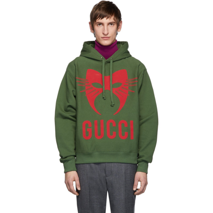 Click to view more detailed imagery on our partner's website Gucci Men's Capsule Mask Heavy Cotton Hoodie Sweatshirt In 3806 Aspara