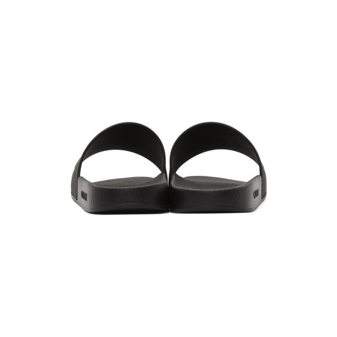 GUCCI Black Vintage GG Pool Slides