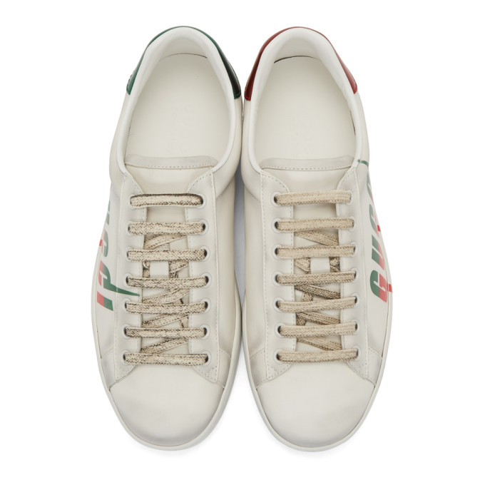 GUCCI White Blade New Ace Sneakers