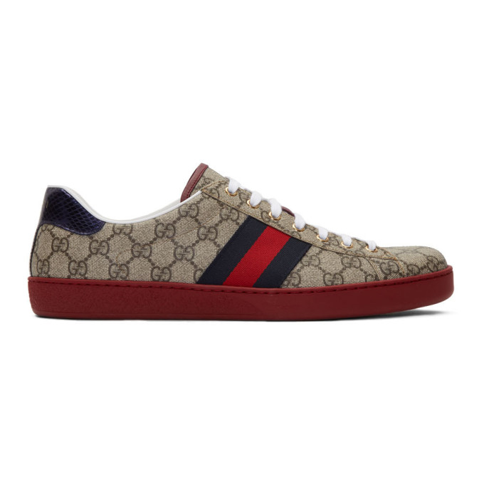 gucci gg supreme low top sneakers