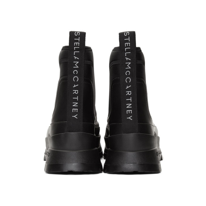 STELLA MCCARTNEY STELLA MCCARTNEY BLACK UTILITY BOOTS