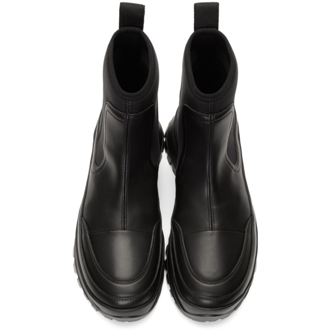 STELLA MCCARTNEY STELLA MCCARTNEY BLACK UTILITY BOOTS