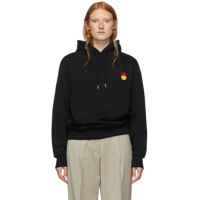 Click to view more detailed imagery on our partner's website Ami Alexandre Mattiussi Hoodie With Patch Smiley In 001 Black