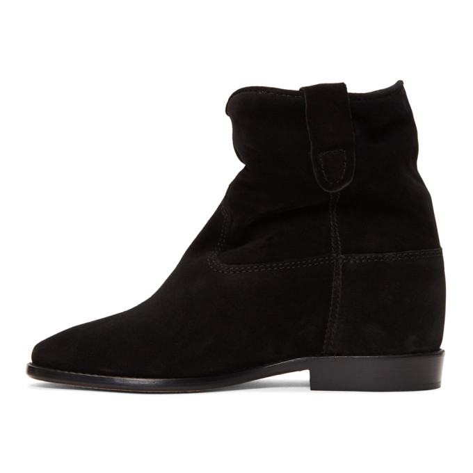 ISABEL MARANT ISABEL MARANT BLACK SUEDE CRISI BOOTS