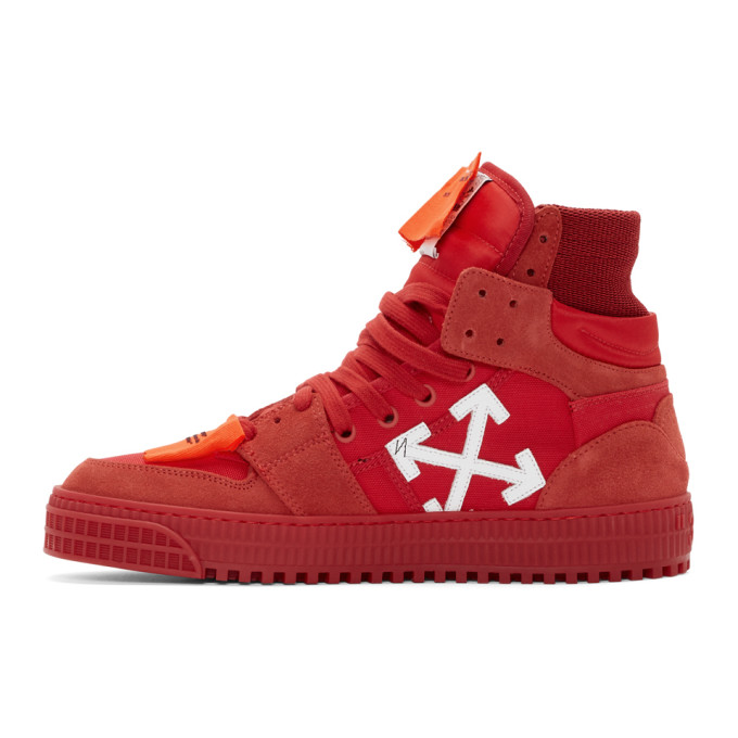 OFF-WHITE OFF-WHITE RED OFF COURT SNEAKERS