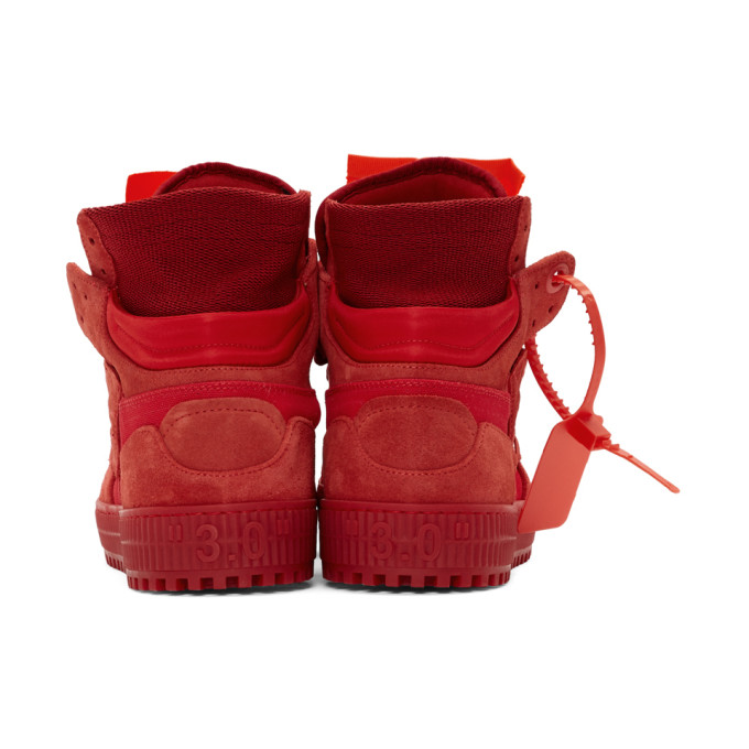 OFF-WHITE OFF-WHITE RED OFF COURT SNEAKERS