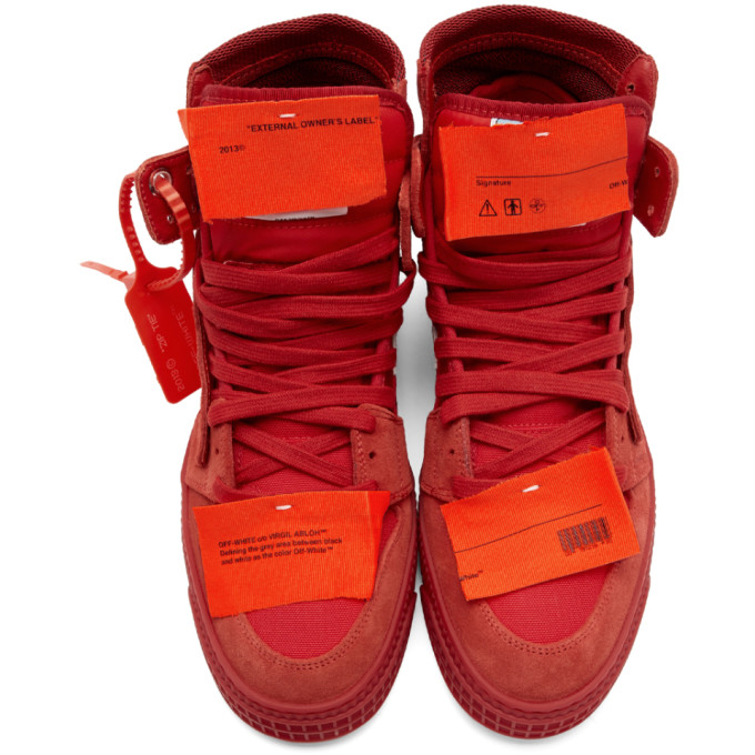 OFF-WHITE OFF-WHITE RED OFF COURT SNEAKERS
