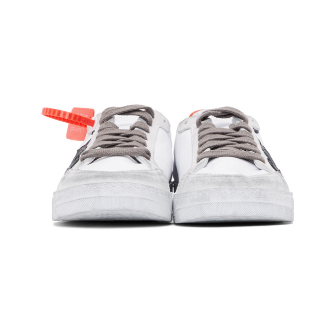 OFF-WHITE White & Orange 2.0 Low Sneakers