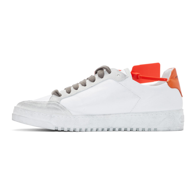 OFF-WHITE White & Orange 2.0 Low Sneakers