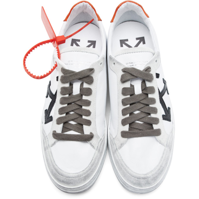 OFF-WHITE White & Orange 2.0 Low Sneakers