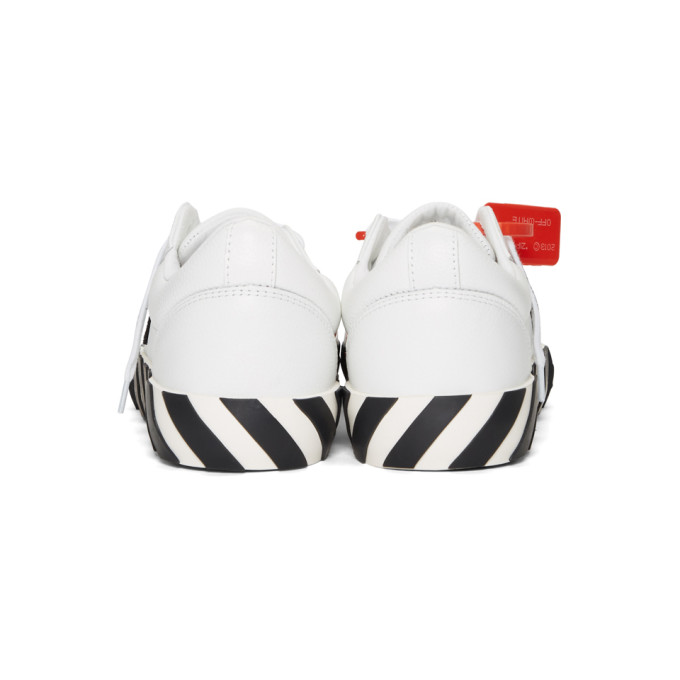 OFF-WHITE WHITE & BLACK LOW VULCANIZED SNEAKERS